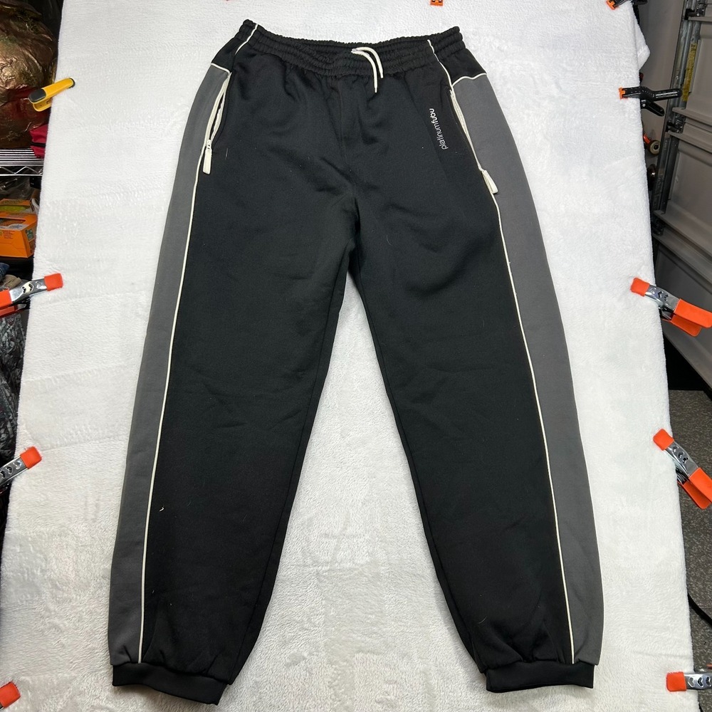 Platinum Fubu Sweatpants Men's Black Zip‎ Pockets Drawstring Joggers - 36X32.5